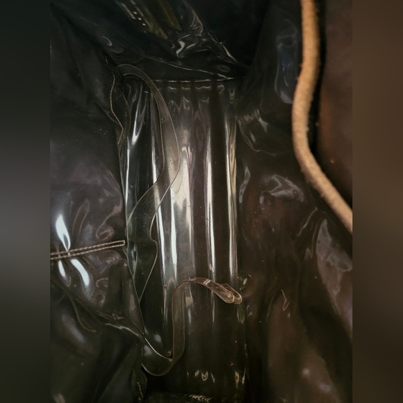 Vintage The French Company Suede Countryside Tapestry Luggage Handbag - Picture 11 of 13